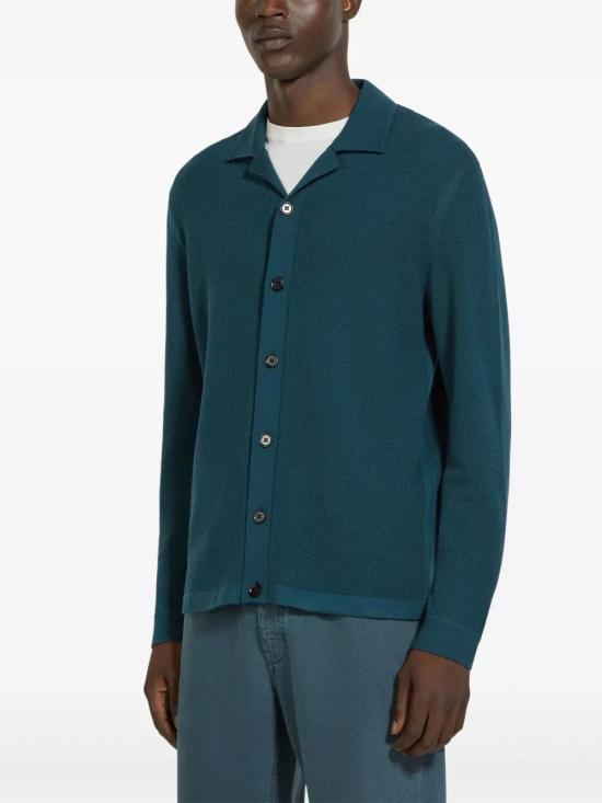  에르메네질도제냐 긴팔 셔츠 UFM23A9FCT145 teal - ERMENEGILDO ZEGNA