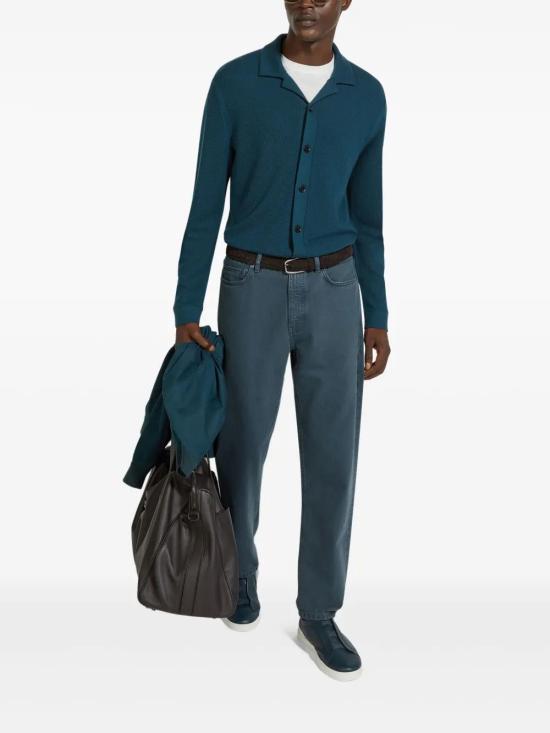  에르메네질도제냐 긴팔 셔츠 UFM23A9FCT145 teal - ERMENEGILDO ZEGNA