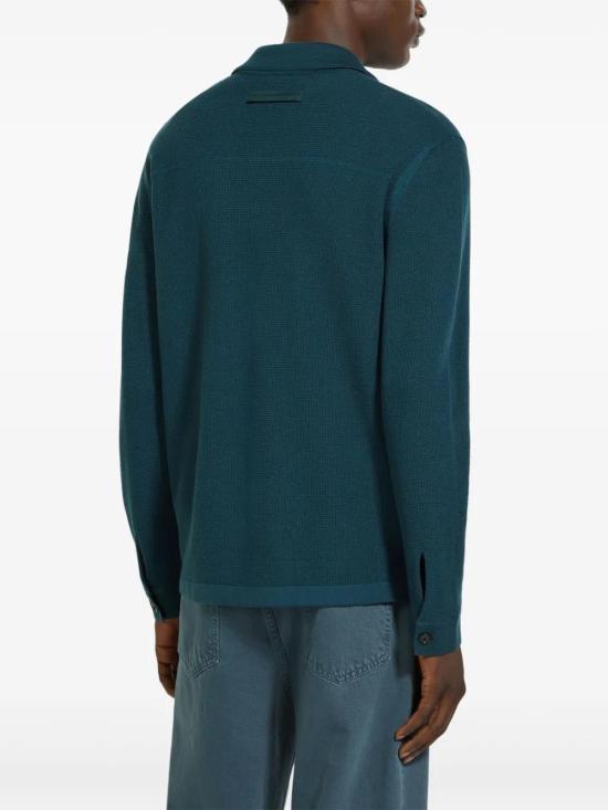  에르메네질도제냐 긴팔 셔츠 UFM23A9FCT145 teal - ERMENEGILDO ZEGNA