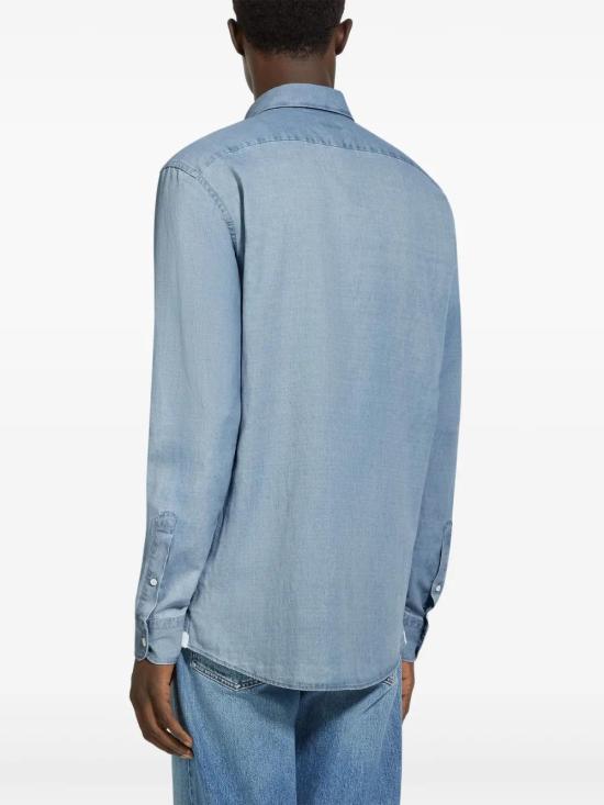  에르메네질도제냐 긴팔 셔츠 UFX23A9SRO1 blue - ERMENEGILDO ZEGNA