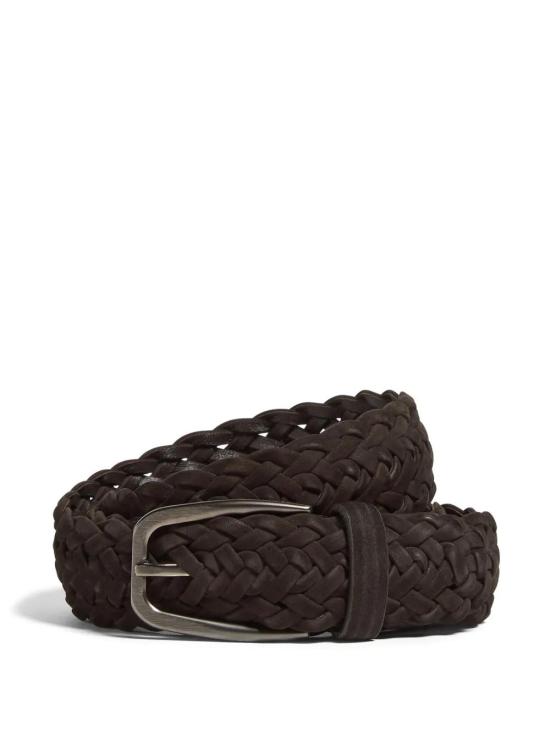  에르메네질도제냐 가죽 벨트 LHTPFB021AZ brown - ERMENEGILDO ZEGNA