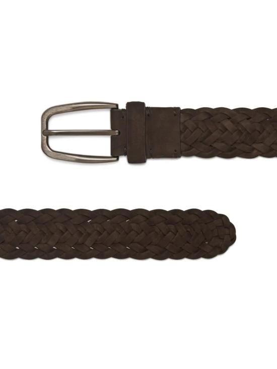  에르메네질도제냐 가죽 벨트 LHTPFB021AZ brown - ERMENEGILDO ZEGNA
