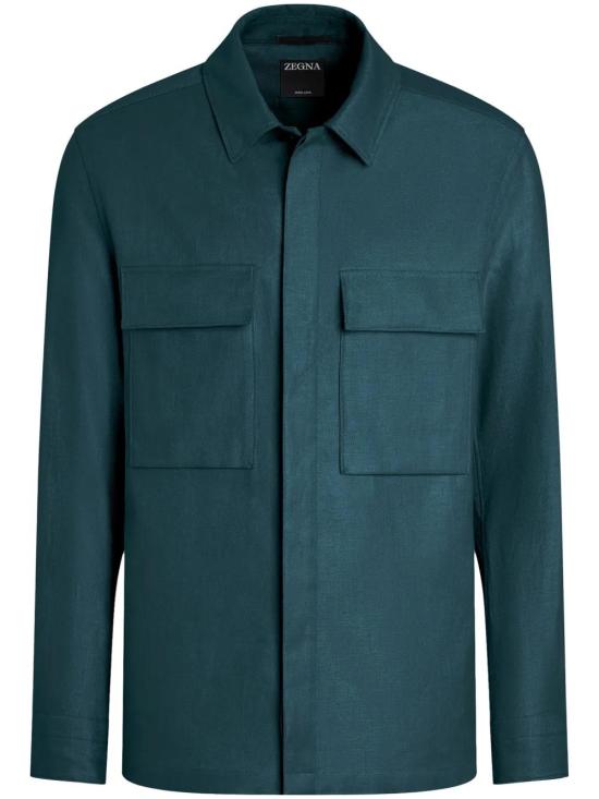  에르메네질도제냐 긴팔 셔츠 UFV60A9SOT10B teal