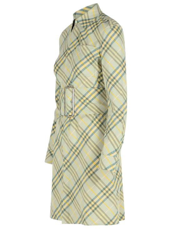 25SS 버버리 미디 원피스 8103524C1788 Green - BURBERRY