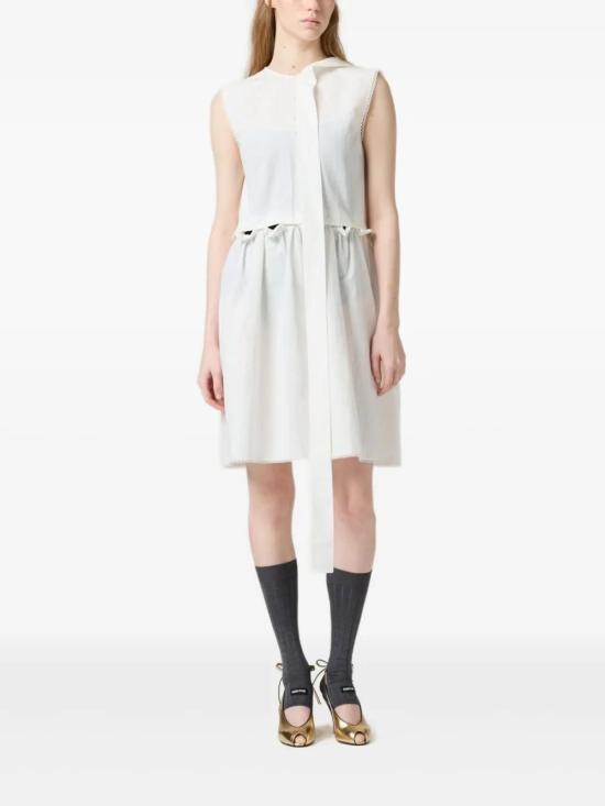  미우미우 숏 원피스 MF5780SOOO163M F0009 BIANCO - MIU MIU
