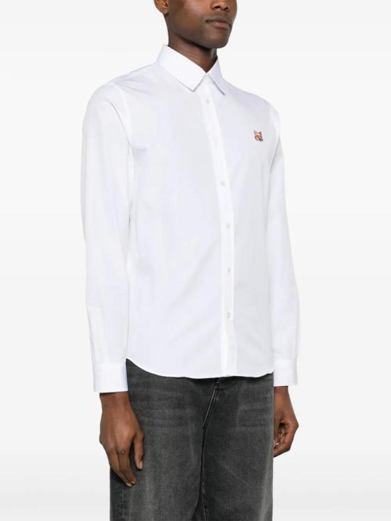  메종키츠네 긴팔 셔츠 MM00409WC0026 white - MAISON KITSUNE