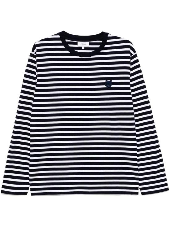  메종키츠네 긴팔 티셔츠 OM00125KJ0044S481 navy