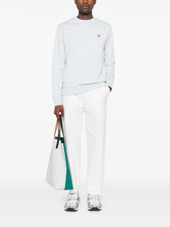  메종키츠네 긴팔 티셔츠 LM00301KM0001 blue - MAISON KITSUNE