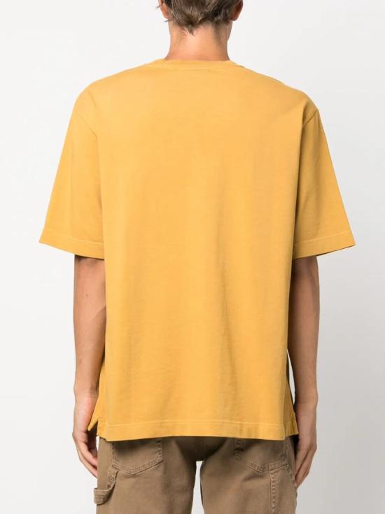  메종키츠네 반팔 티셔츠 LM00107KJ0119 mustard - MAISON KITSUNE