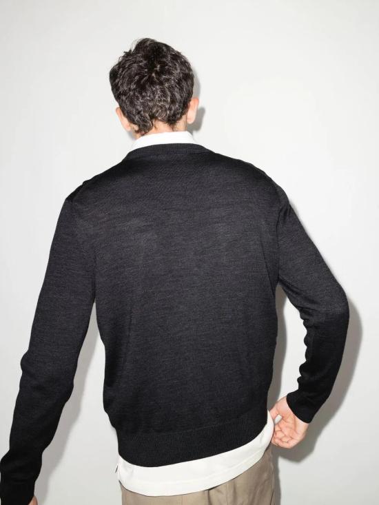  메종키츠네 스웨터 FM00528KT1036 dark grey - MAISON KITSUNE