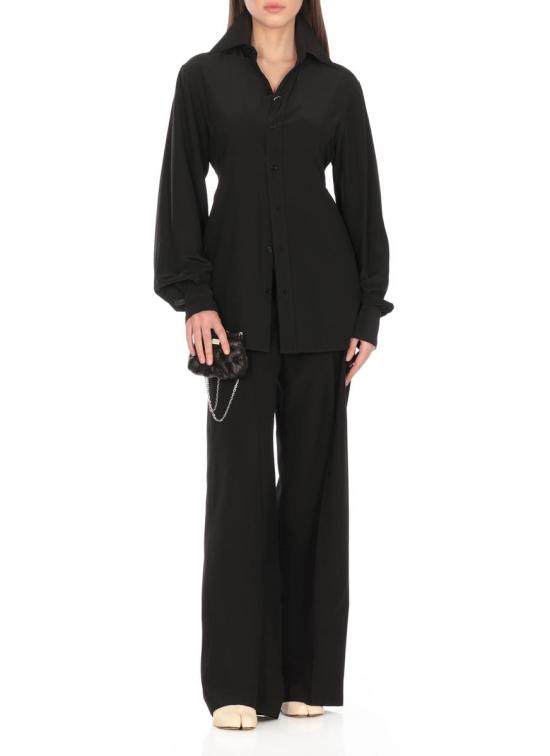 25SS MM6 메종마르지엘라 스트레이트 팬츠 S62KB0222M35436900 Black - MM6 MAISON MARGIELA