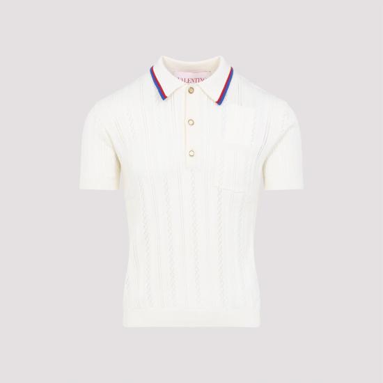 25FW 발렌티노 가라바니 폴로 티셔츠 6V3KP03PAPC 581 BURRO WHITE - VALENTINO GARAVANI