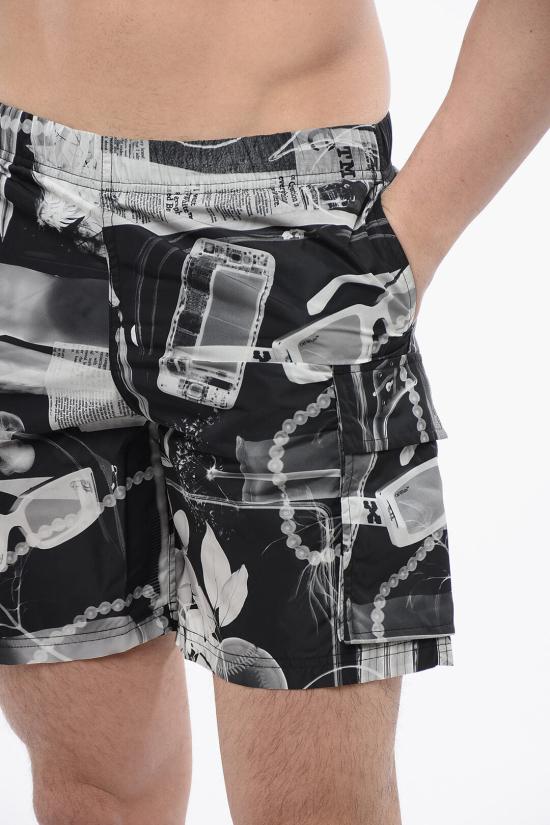  오프화이트 스윔팬츠 OMFD009S24 FAB001 1001 Black - OFF WHITE