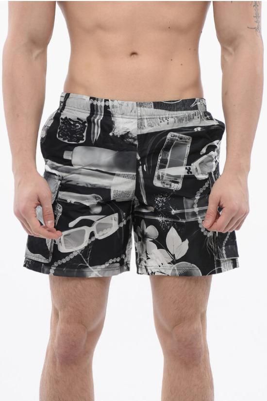  오프화이트 스윔팬츠 OMFD009S24 FAB001 1001 Black