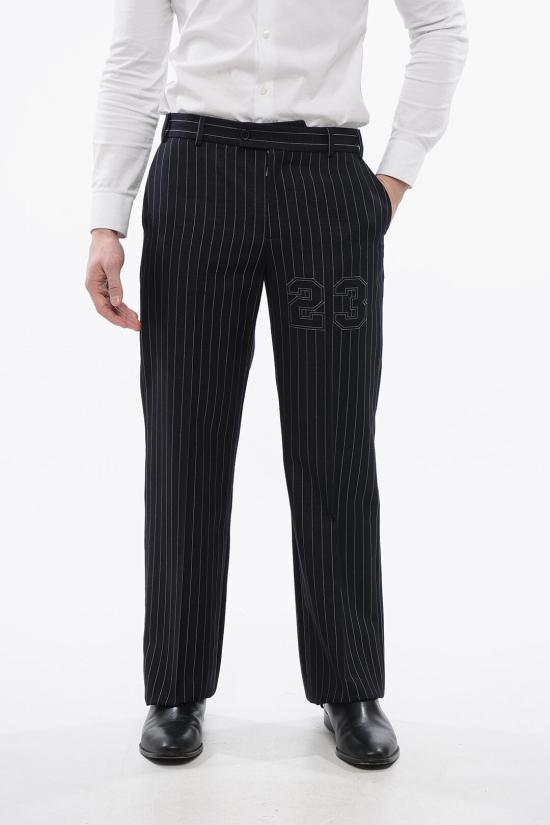  오프화이트 스트레이트 팬츠 OMCO033S24FAB0024747 Blue