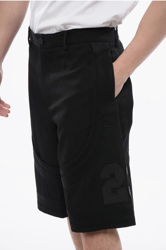  오프화이트 숏팬츠 OMCT007S24 FAB001 1010 Black - OFF WHITE
