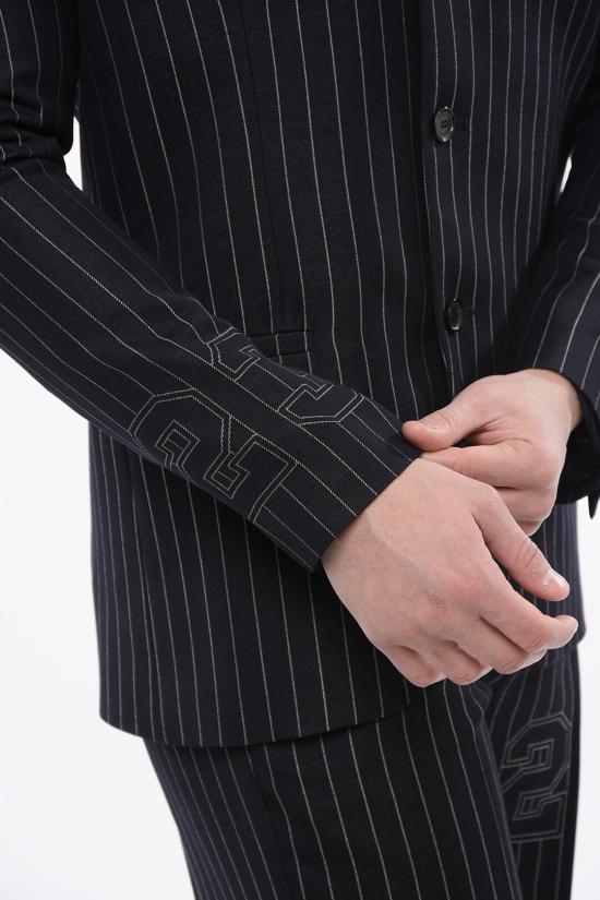  오프화이트 수트 자켓 OMEN097S24 FAB003 4700 Blue - OFF WHITE