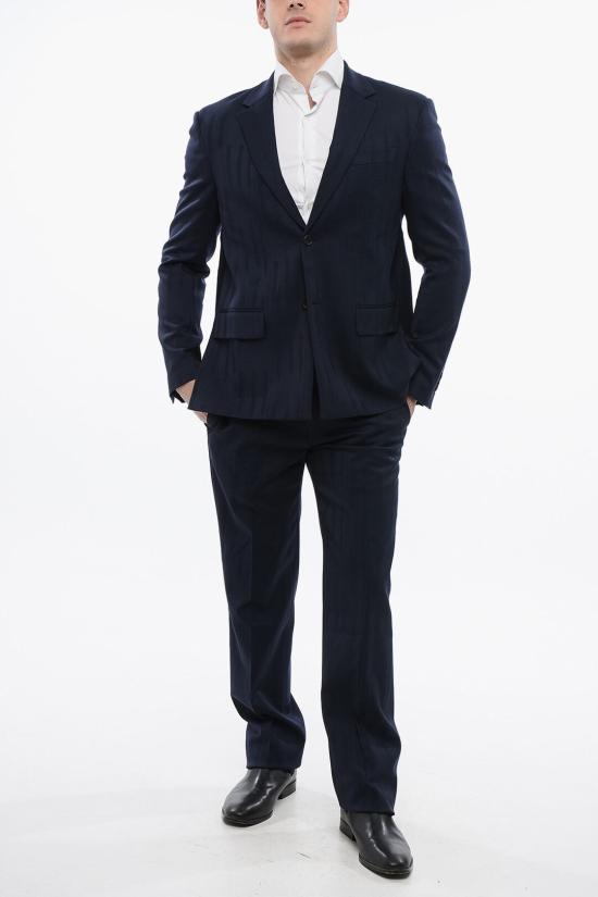  오프화이트 수트 자켓 OMEN077F23 FAB001 4700 Blue - OFF WHITE