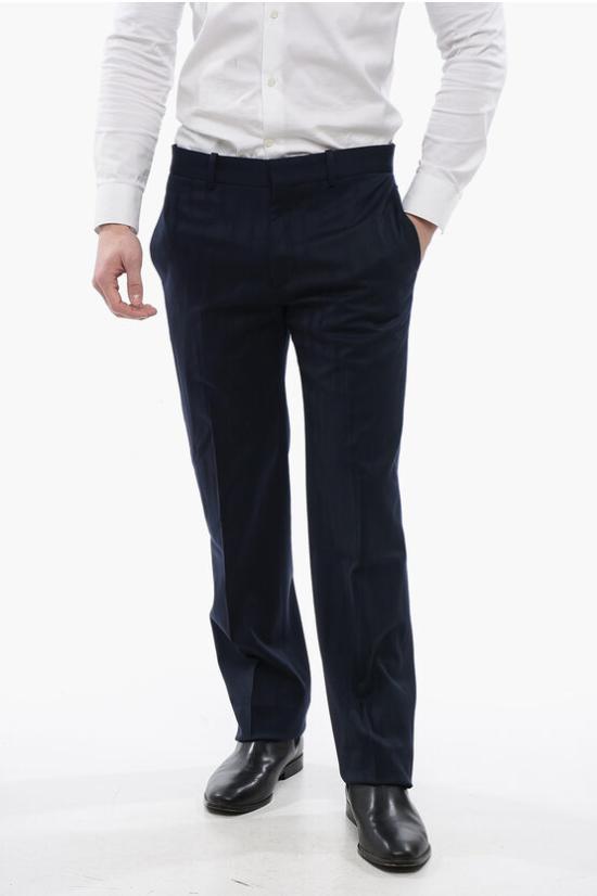  오프화이트 치노 팬츠 OMCO020F23 FAB002 4700 Blue