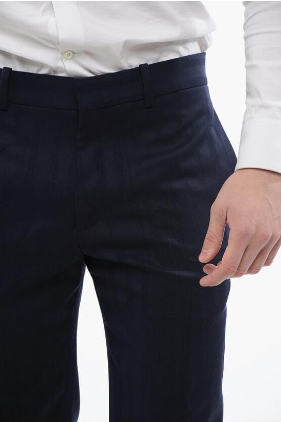  오프화이트 치노 팬츠 OMCO020F23 FAB002 4700 Blue - OFF WHITE