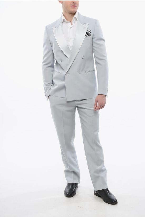  오프화이트 수트 자켓 OMEW002S24FAB0014040 Gray - OFF WHITE