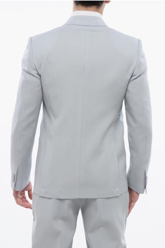  오프화이트 수트 자켓 OMEW002S24FAB0014040 Gray - OFF WHITE