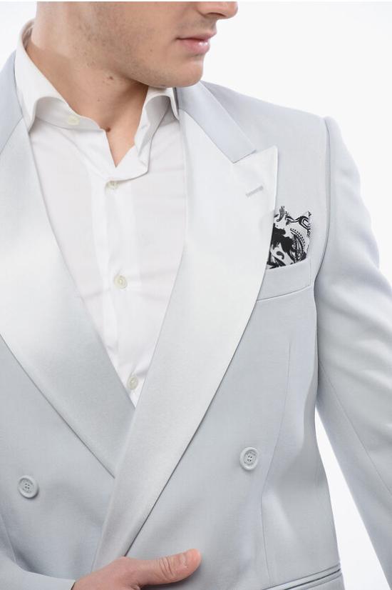  오프화이트 수트 자켓 OMEW002S24FAB0014040 Gray - OFF WHITE