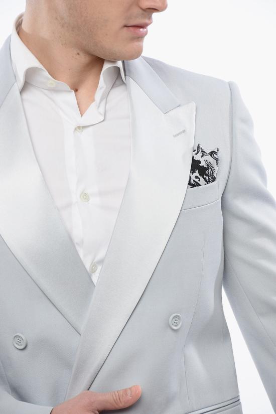  오프화이트 수트 자켓 OMEW002S24FAB0014040 Gray - OFF WHITE