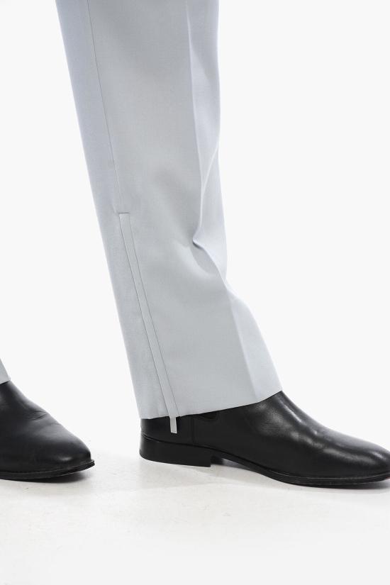  오프화이트 치노 팬츠 OMCA248S24FAB0014040 Light blue - OFF WHITE