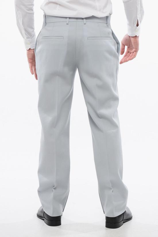  오프화이트 치노 팬츠 OMCA248S24FAB0014040 Light blue - OFF WHITE