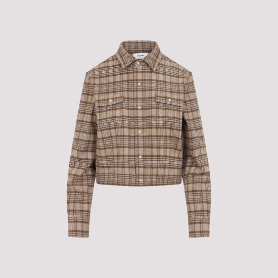 25SS 셀린느 블라우스/셔츠 2C97B225Z 98BC CRAIE BEIGE TOFFEE - CELINE