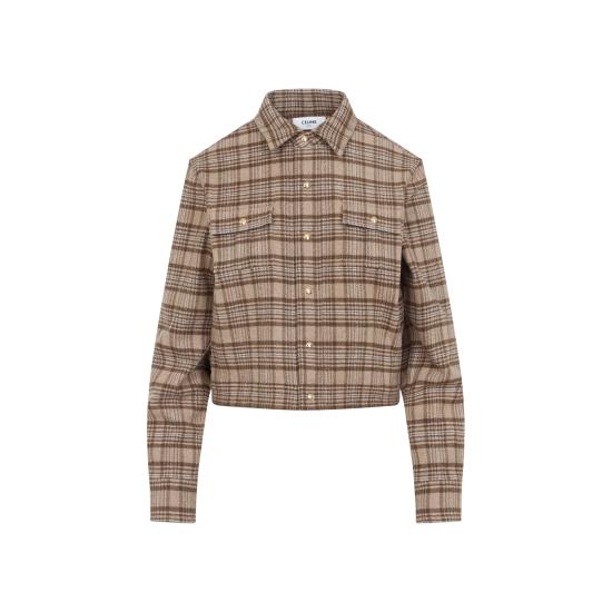 25SS 셀린느 블라우스/셔츠 2C97B225Z 98BC CRAIE BEIGE TOFFEE - CELINE