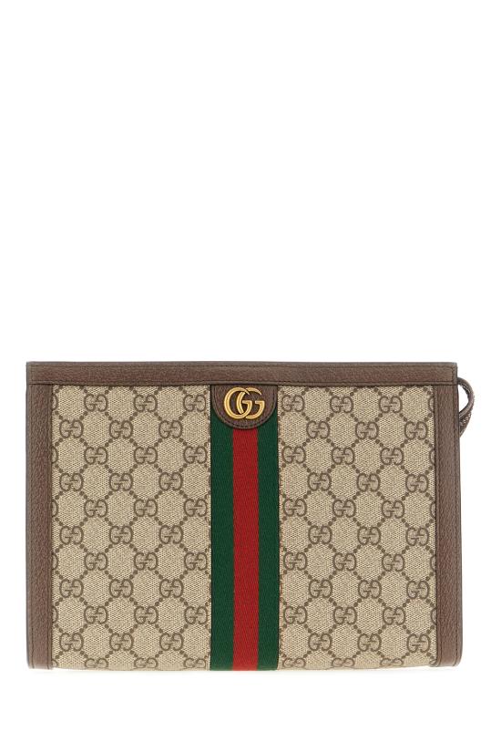 26SS 구찌 GG 슈프림 캔버스 오피디아 파우치 76024396IWT 8745 EBONY