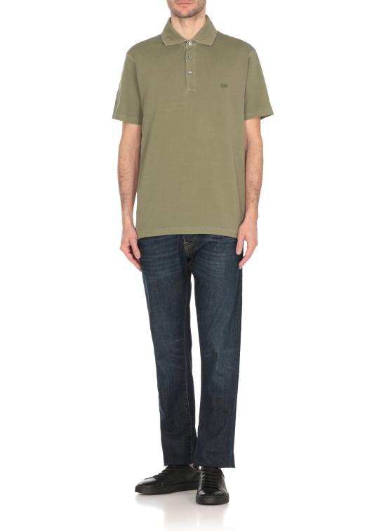 25SS 페이 폴로 티셔츠 NPMB250143TUY1 V201 Green - FAY