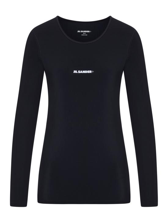 25SS 질샌더 긴팔 티셔츠 J40GC0019J20031001 BLACK Black