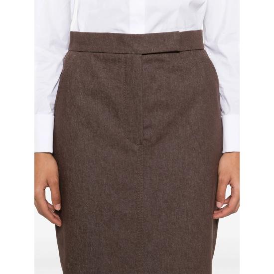 25SS 막스마라 미디 스커트 PIANOSA 742 002 BROWN - MAX MARA