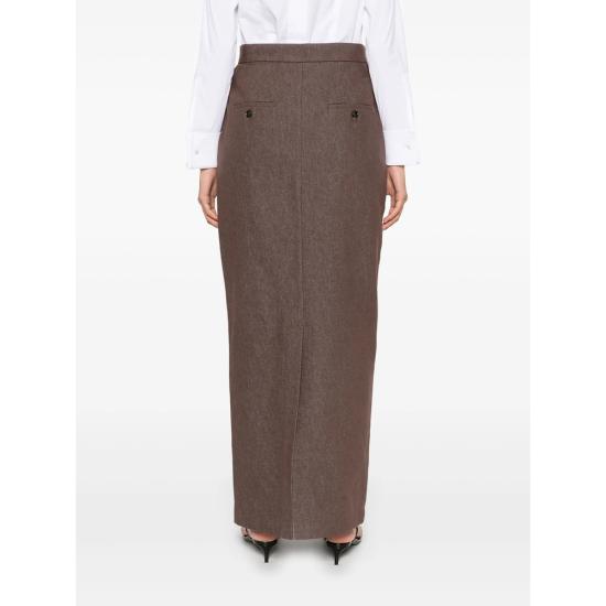 25SS 막스마라 미디 스커트 PIANOSA 742 002 BROWN - MAX MARA