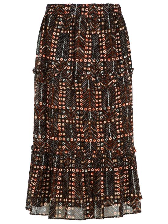 25SS 이자벨마랑에뚜왈 롱 스커트 JU0239FA C1J19E02FK Black