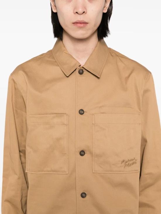  메종키츠네 긴팔 셔츠 MM00401WW0078P245 beige - MAISON KITSUNE