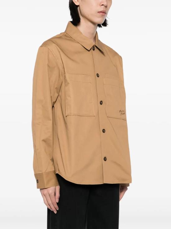  메종키츠네 긴팔 셔츠 MM00401WW0078P245 beige - MAISON KITSUNE