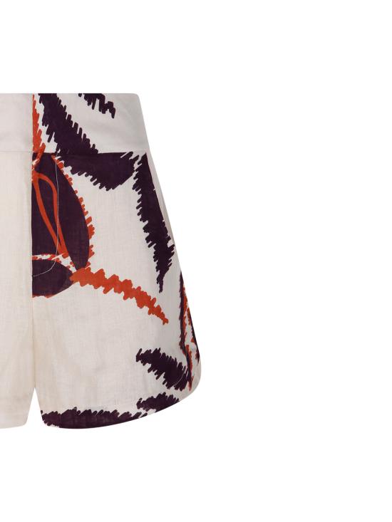 25SS JUAN DE DIOS 숏팬츠 RE2540010 ECR ECRU PURPLE GLADIOLOS - OTHER BRANDS