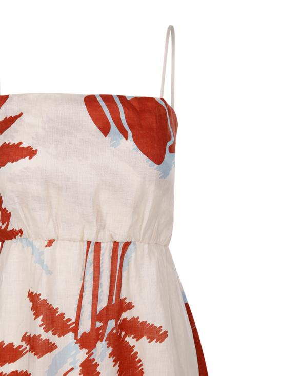 25SS JUAN DE DIOS 미디 원피스 RE2550281 ECR ECRU ORANGE GLADIOLOS - OTHER BRANDS