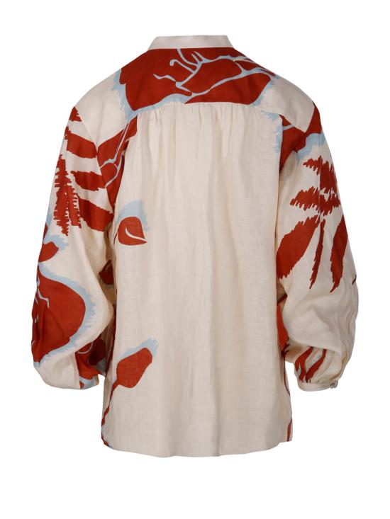 25SS JUAN DE DIOS 셔츠 RE2550176 ECR ECRU ORANGE GLADIOLOS - OTHER BRANDS