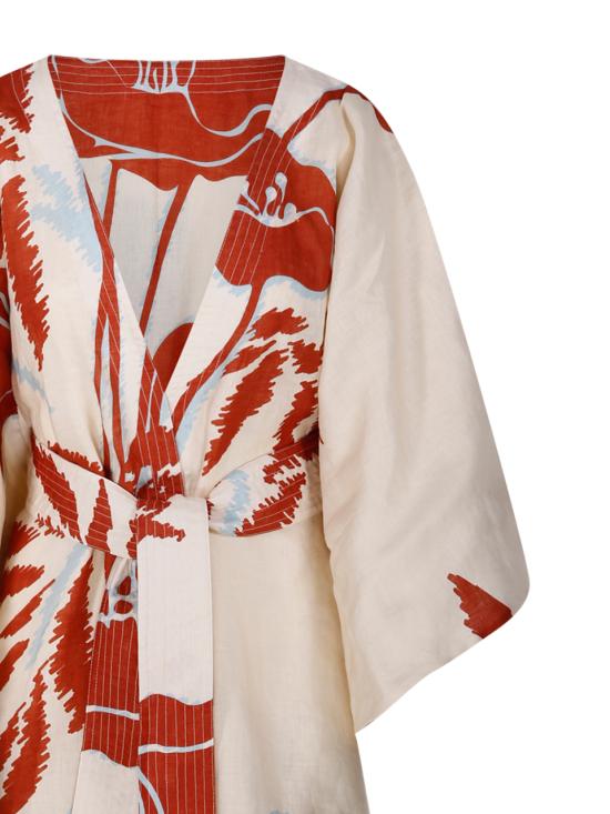 25SS JUAN DE DIOS 숏 원피스 RE2550282 ECR ECRU ORANGE GLADIOLOS - OTHER BRANDS