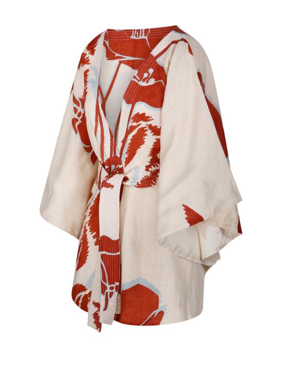 25SS JUAN DE DIOS 숏 원피스 RE2550282 ECR ECRU ORANGE GLADIOLOS - OTHER BRANDS