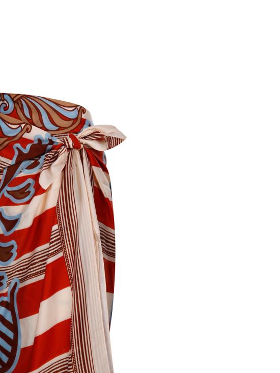 25SS JUAN DE DIOS 롱 스커트 RE2560002 ORA ORANGE ORNAMENT STRIPES - OTHER BRANDS