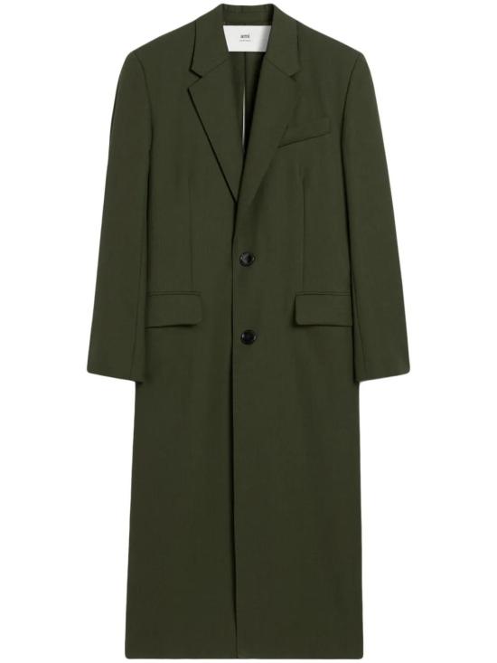  아미 코트 E25HCO011WV0068 olive green