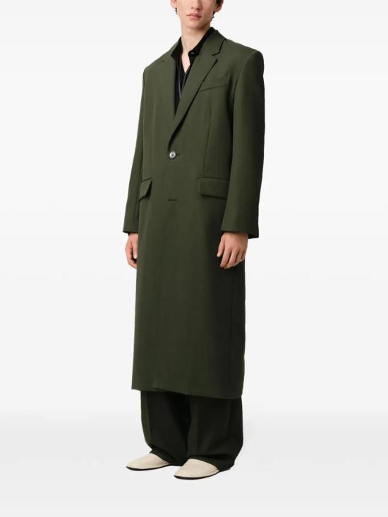  아미 코트 E25HCO011WV0068 olive green - AMI