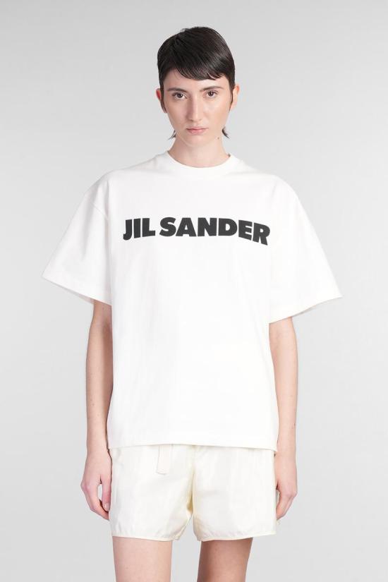 25SS 질샌더 긴팔 티셔츠 411395 J03GC0137J45148 WHITE