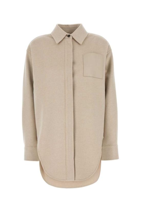 25SS 로에베 셔츠 S359Y02XD5 LIGHTBEIGEMELANGE BEIGE O TAN